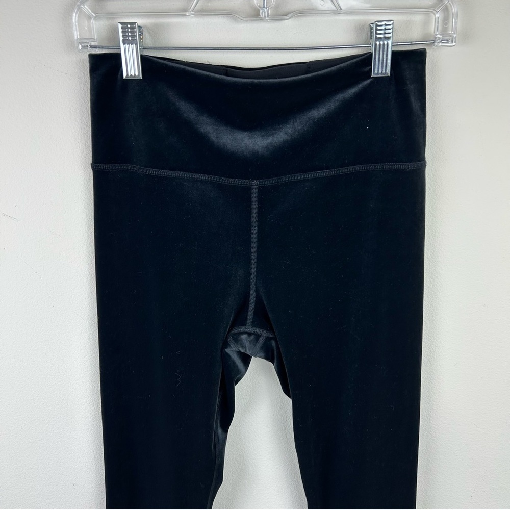Athleta Elation Velvet Tight Black High-Rise leggings size: S - Picture 3 of 12